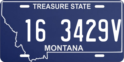 MT license plate 163429V