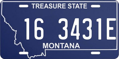 MT license plate 163431E