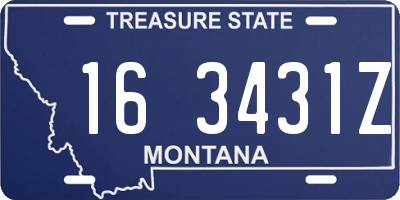 MT license plate 163431Z