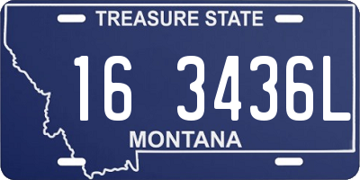 MT license plate 163436L