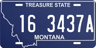 MT license plate 163437A