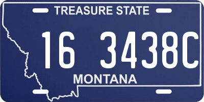 MT license plate 163438C