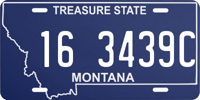 MT license plate 163439C
