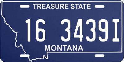 MT license plate 163439I