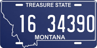 MT license plate 163439O