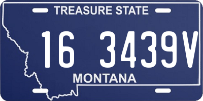 MT license plate 163439V