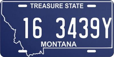 MT license plate 163439Y