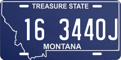 MT license plate 163440J