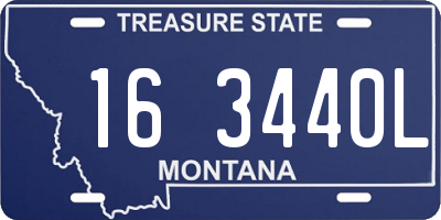 MT license plate 163440L