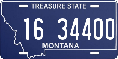 MT license plate 163440O