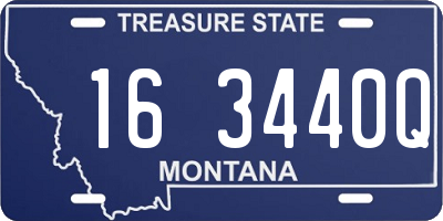 MT license plate 163440Q