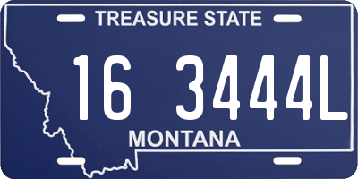 MT license plate 163444L
