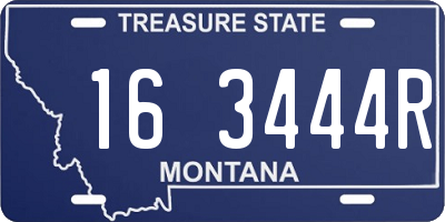 MT license plate 163444R