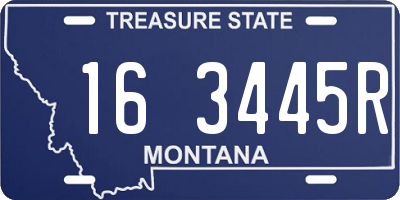 MT license plate 163445R