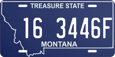 MT license plate 163446F