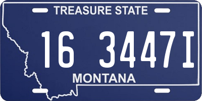 MT license plate 163447I