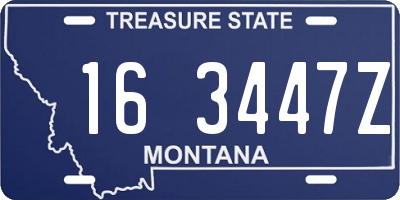 MT license plate 163447Z