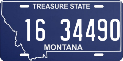 MT license plate 163449O