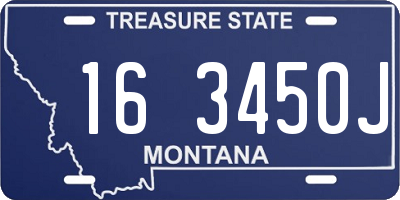 MT license plate 163450J