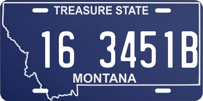 MT license plate 163451B