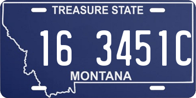 MT license plate 163451C