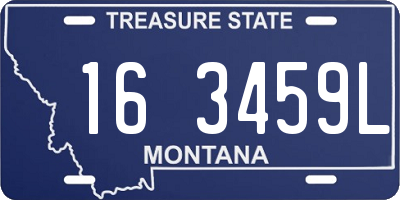 MT license plate 163459L
