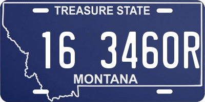 MT license plate 163460R