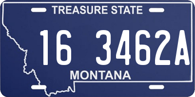 MT license plate 163462A