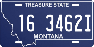 MT license plate 163462I