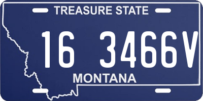 MT license plate 163466V