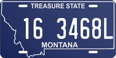 MT license plate 163468L