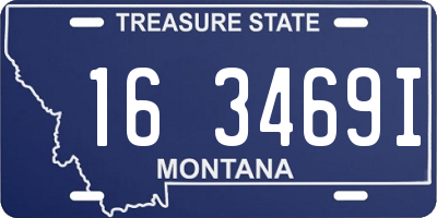 MT license plate 163469I