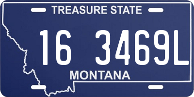 MT license plate 163469L