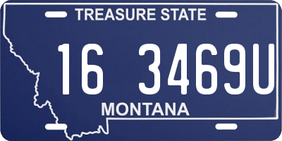 MT license plate 163469U