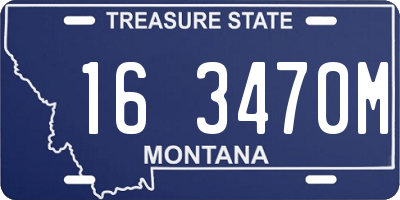 MT license plate 163470M