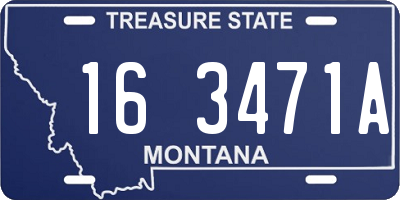 MT license plate 163471A