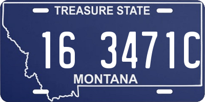 MT license plate 163471C