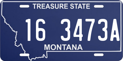 MT license plate 163473A