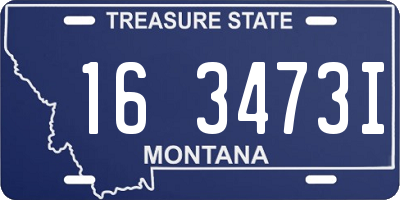 MT license plate 163473I