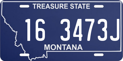 MT license plate 163473J