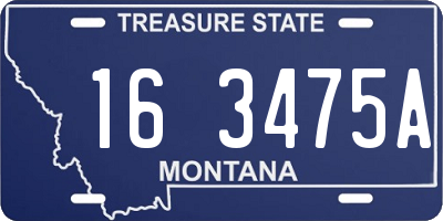 MT license plate 163475A