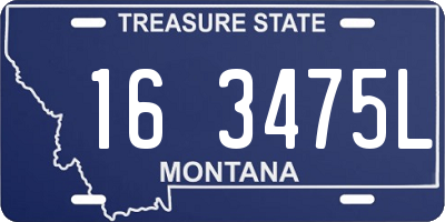 MT license plate 163475L