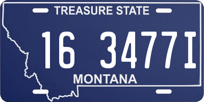 MT license plate 163477I