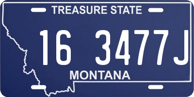 MT license plate 163477J