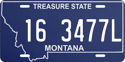 MT license plate 163477L