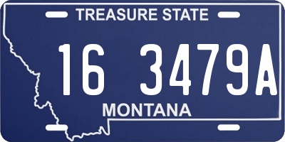 MT license plate 163479A
