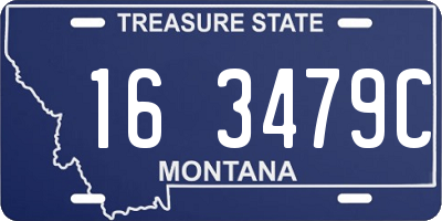 MT license plate 163479C