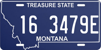 MT license plate 163479E