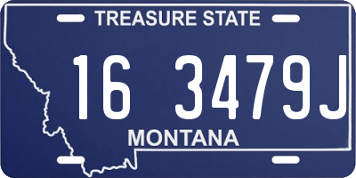 MT license plate 163479J