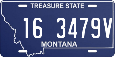 MT license plate 163479V